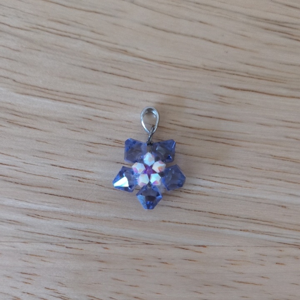 Elegant Purple Crystal Pendant